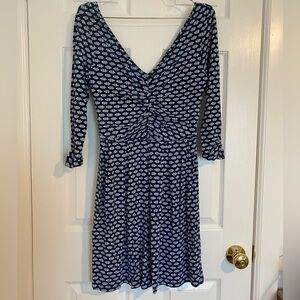 Tart Ruched A-Line Pattern Dress